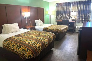 Room, 2 Queen Beds, Smoking | Desk, bed sheets - Hillcrest Motel By OYO Aurora IN Near Lawrenceburg (Aurora)