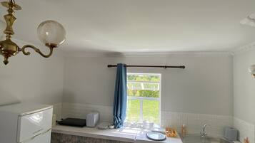 Apartment, Multiple Beds | Private kitchen | Fridge, stovetop, electric kettle