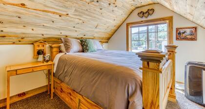 2-story dog-friendly cabin near White Salmon River with mtn views, courtyard, AC
