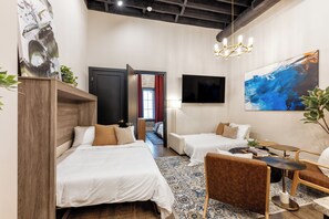 1 bedroom, desk, WiFi, bed sheets