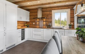 Fridge, microwave, dishwasher, coffee/tea maker