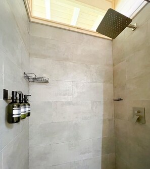 Regadera, secadora de cabello, bidet, toallas