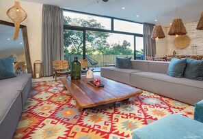Luxury-Penthouse, 3 Schlafzimmer, eigener Pool | Wohnbereich