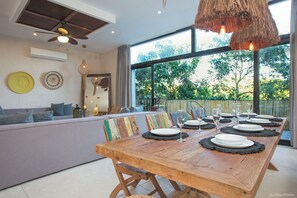 Luxury Penthouse, 3 Bedrooms, Private Pool | Living area - Manor Tulum by The Spot Rentals (Tulum)