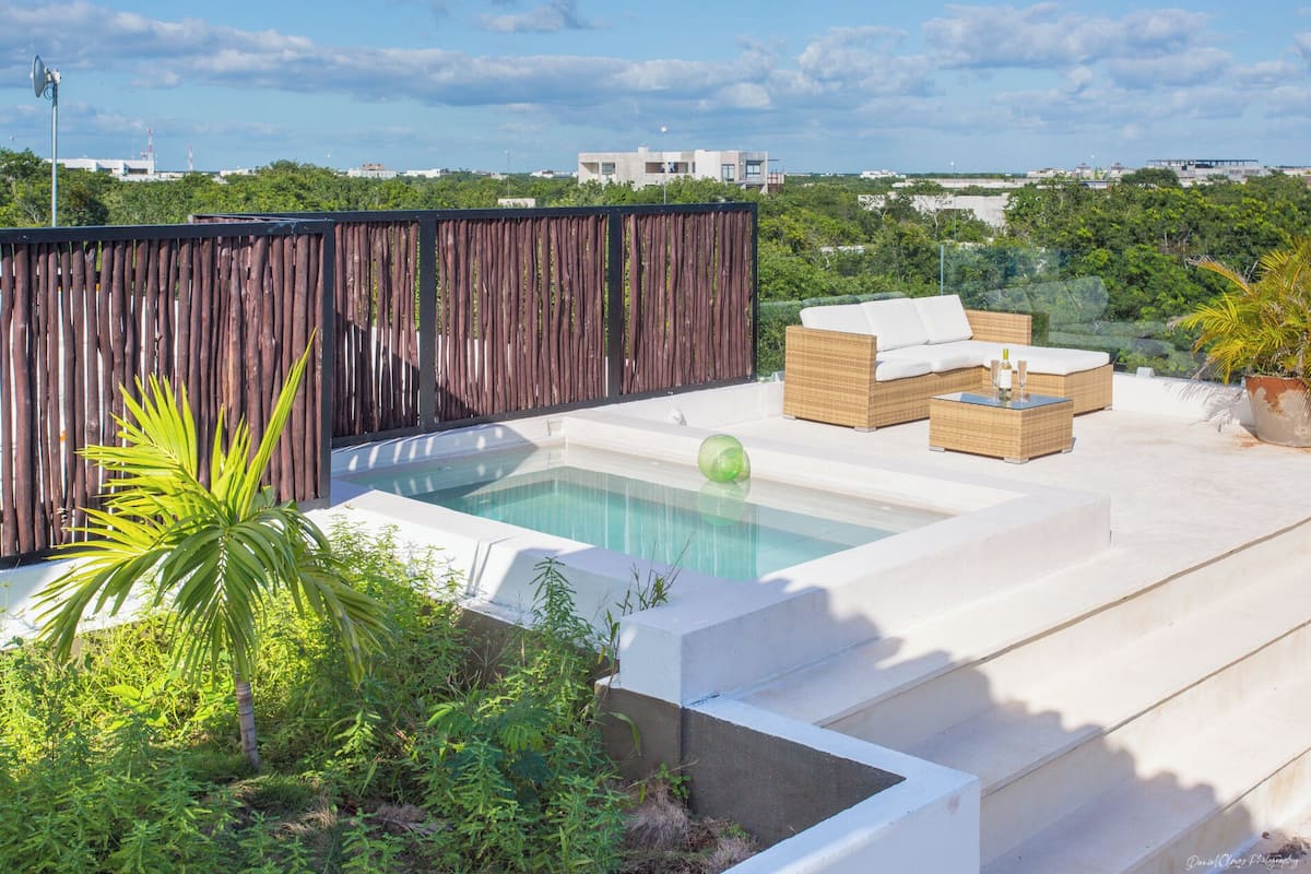 Cobertura superluxo, 3 quartos, piscina particular | Piscina particular