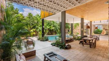 Sala de estar en el lobby