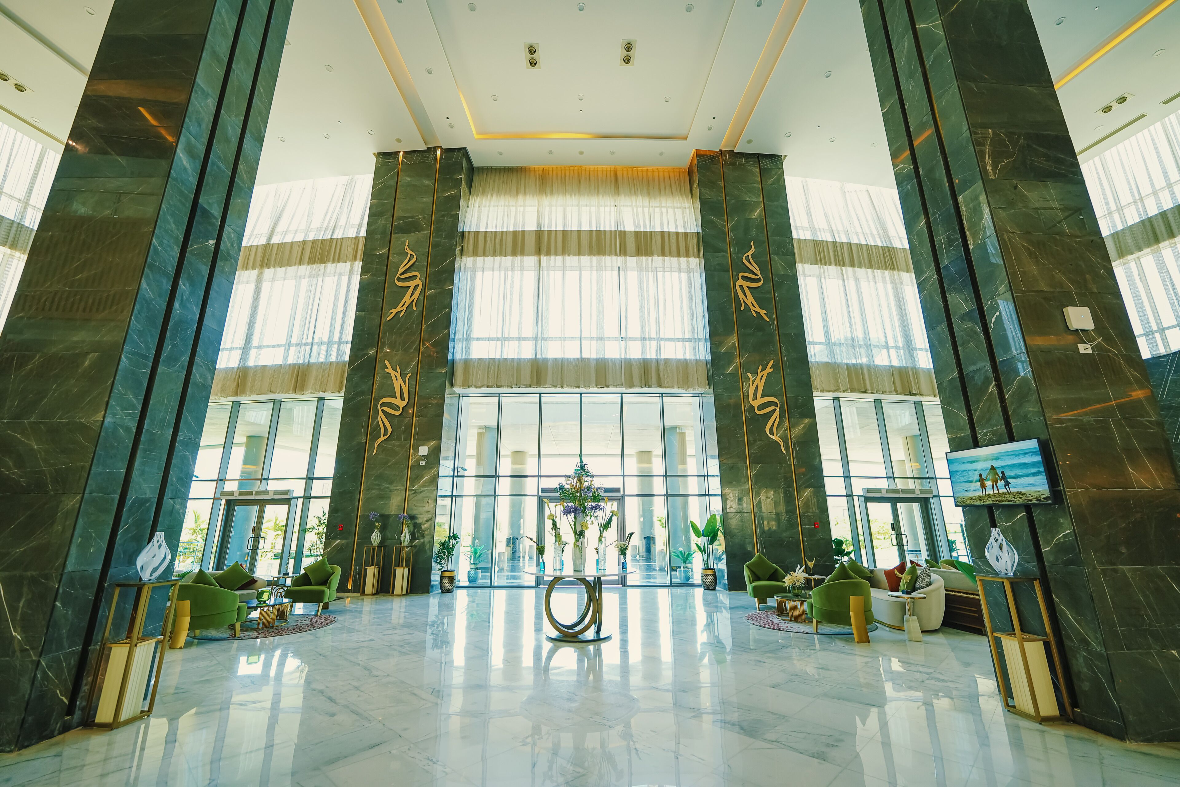 Sala de estar en el lobby