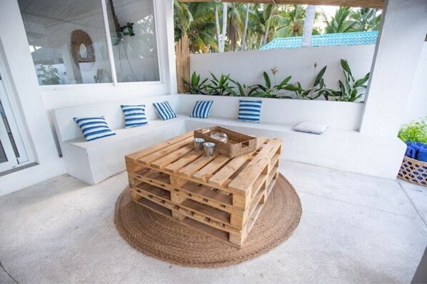 Terrace/patio - Pichis on the beach (La Paz)