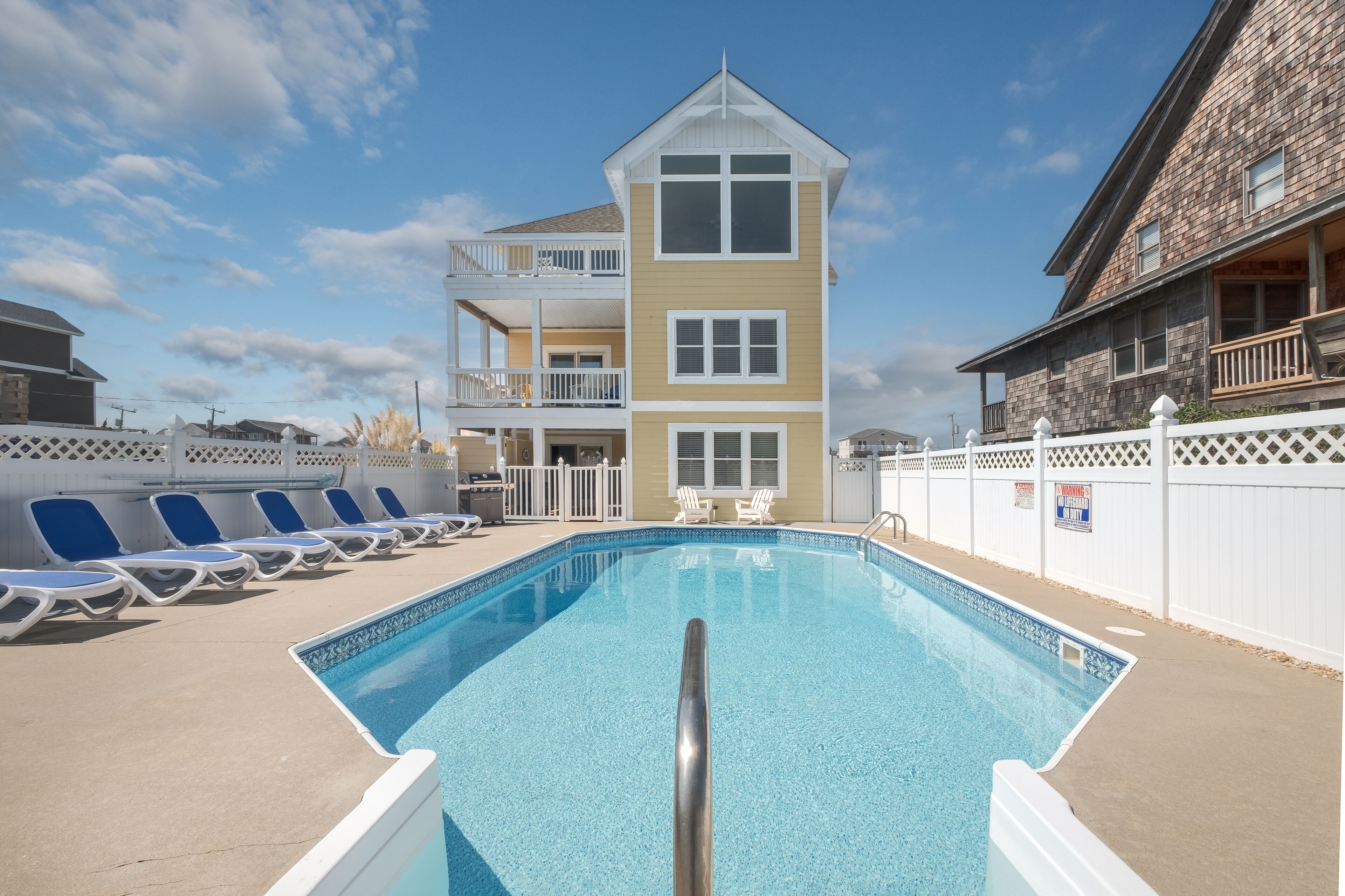 8 Bedroom OBX Home with Private Beach Access