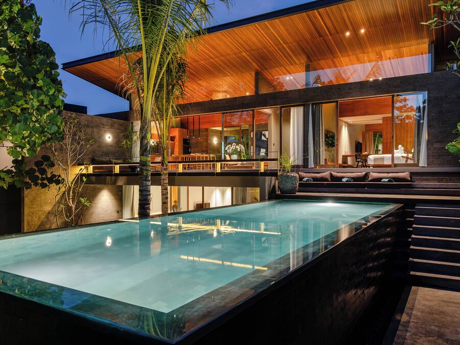 Villa – grand, 3 soverom | Sengetøy i egyptisk bomull, sengetøy av topp kvalitet og minibar