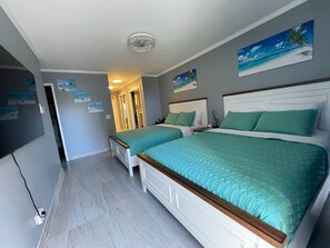 2 bedrooms, in-room safe, iron/ironing board, travel crib