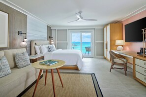 Room, 1 King Bed with Sofa bed, Oceanfront (Middle Floor, Guest room) | Egyptian cotton sheets, premium bedding, pillowtop beds, in-room safe - Buoy Haus Beach Resort St. Thomas, Autograph Collection (St. Thomas)