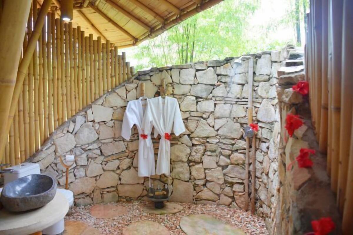 Bathroom | Shower, rainfall showerhead, bathrobes, bidet