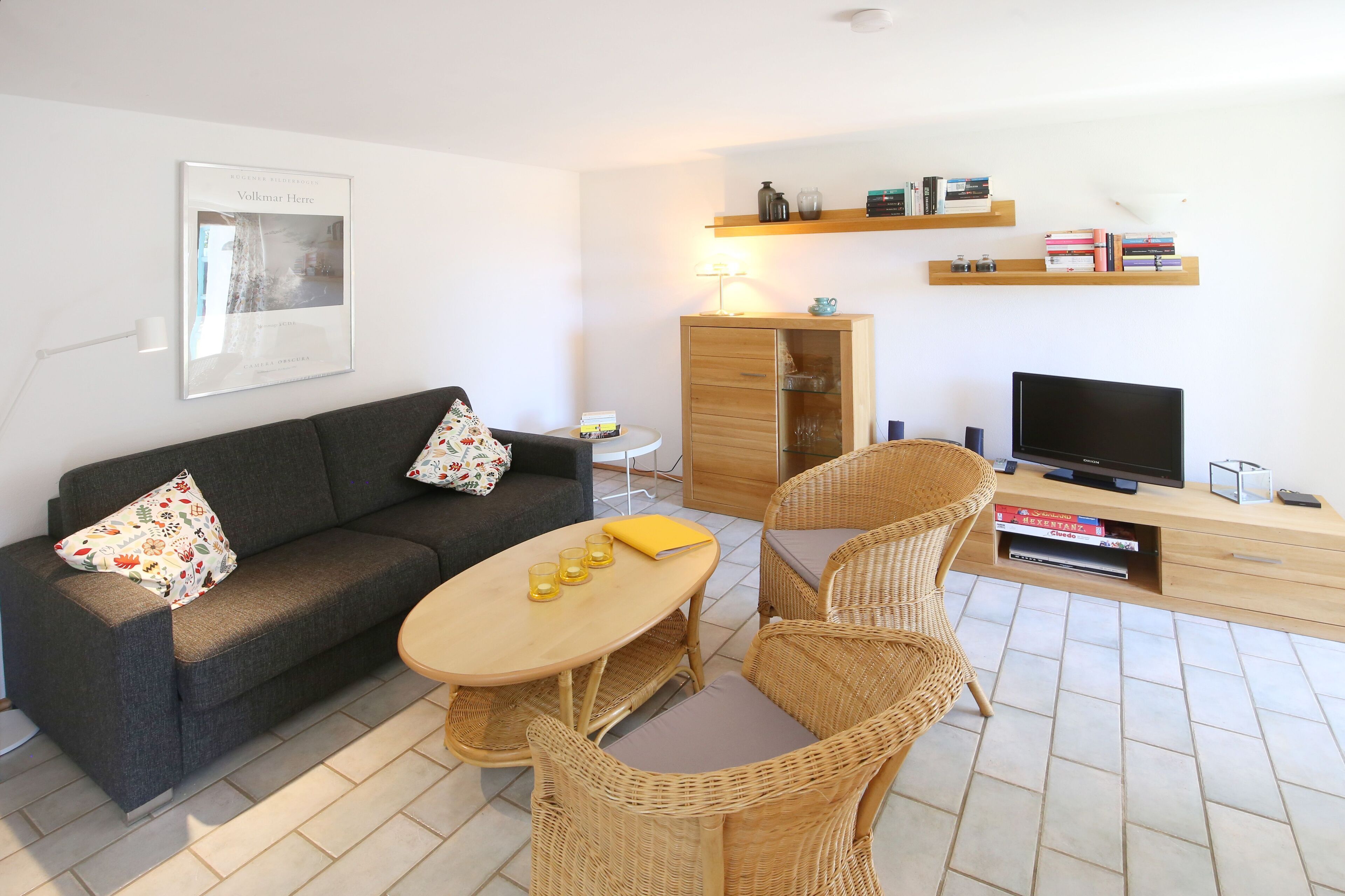 Wohnzimmer mit Schlafcouch