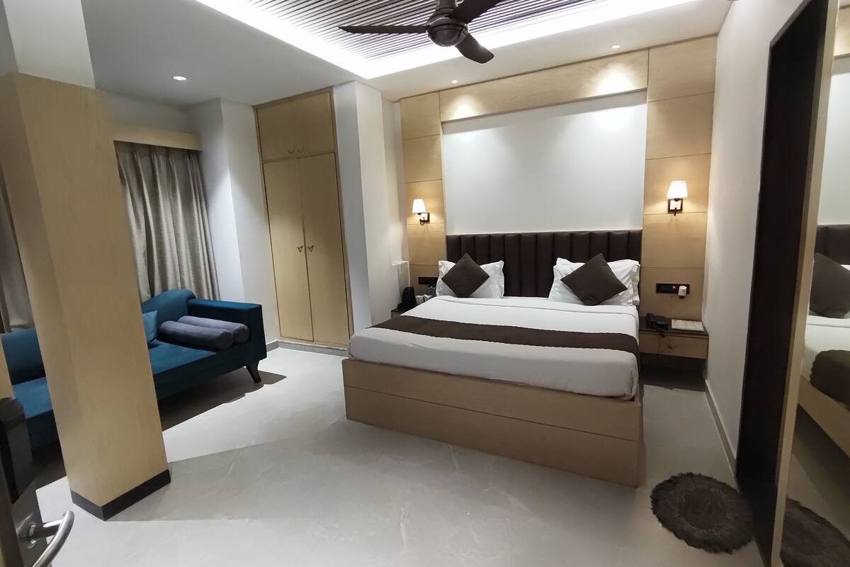 Kamar Eksekutif | 1 kamar tidur, seprai premium, bantalan ekstra lembut, dan brankas