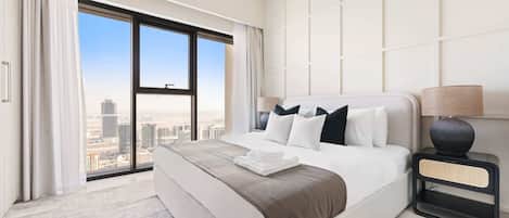 Burj royale 1210 | 2 sovrum, sängtillbehör av högsta kvalitet och memory foam-madrasser
