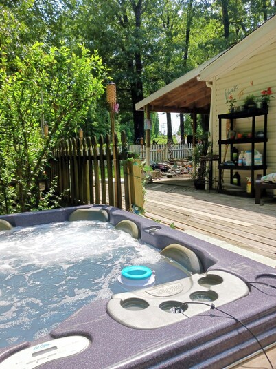 Enchanted escape, secluded in the Ozarks entire home with a private hot tub