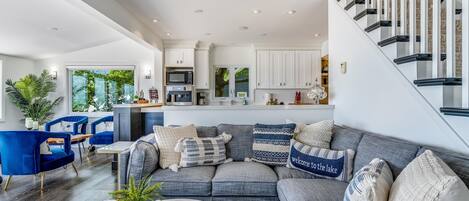 Smart-tv en een open haard