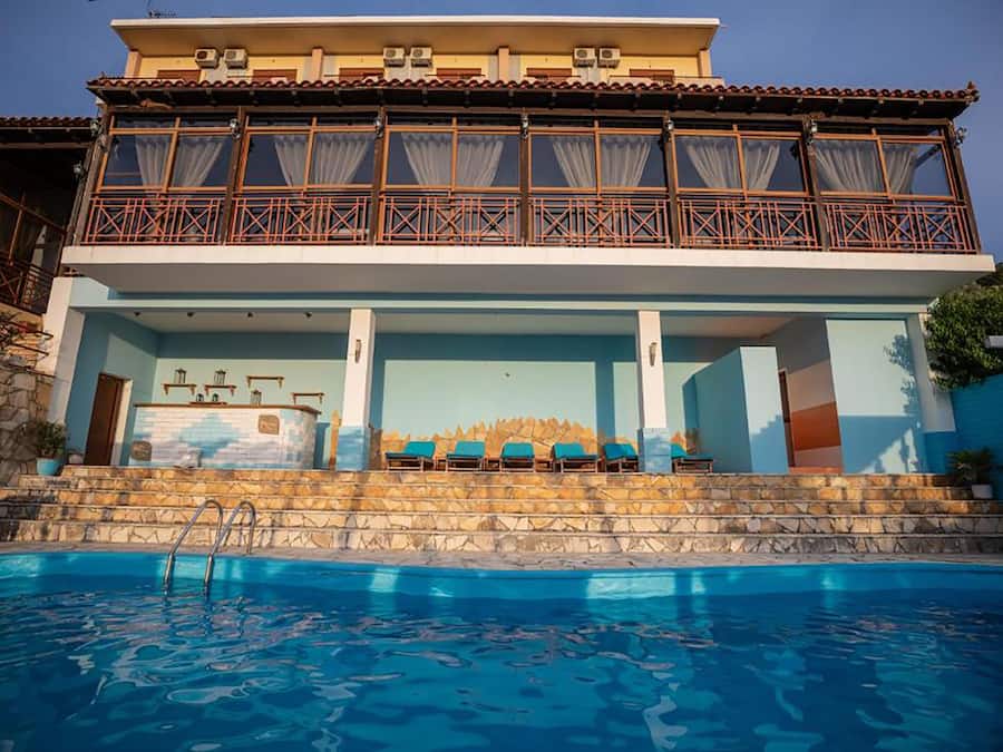 Overnatningsstedets facade