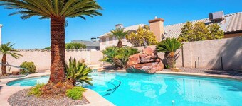 Stunning Pool at Chic 4BR Vegas Home