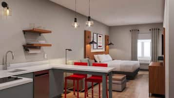 Peti besi dalam bilik, ruang kerja komputer riba