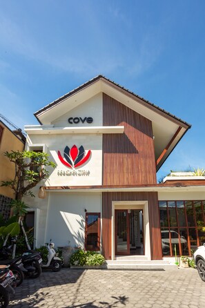 Façade de l’hébergement