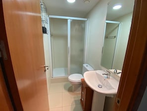 Shower, hair dryer