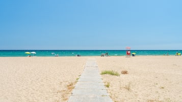 Accommodatie ligt op het strand