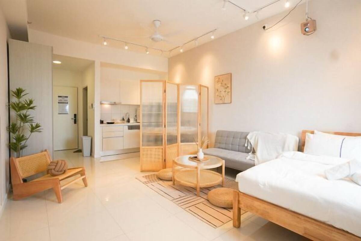 1 phòng ngủ, trang trí khác biệt