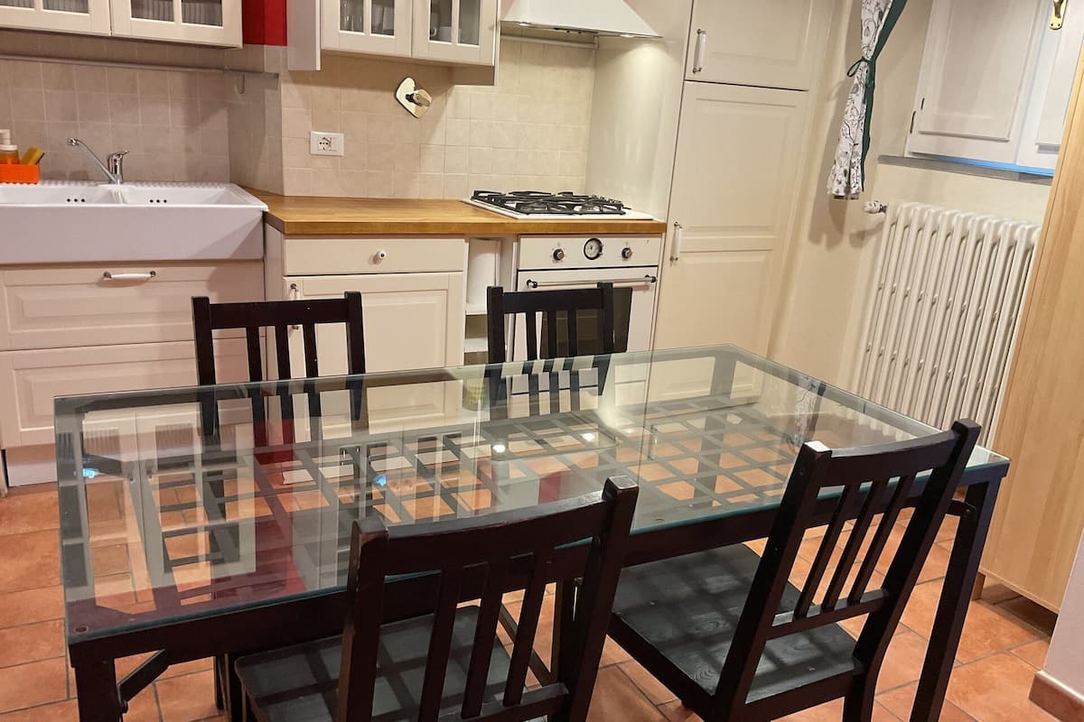 Apartamento City | Cocina privada | Frigorífico grande, microondas y placa de cocina