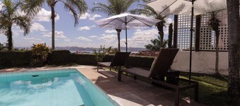 SUMMER VACANCIES! Villa & POOL, ENTIRE house, SPECTACULAR SEA views, BBQ,STARLNK