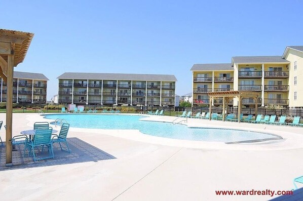 Pool - The Sunny Surf - Top Floor Surf Condo - 2 BRs, 2 BA! (Surf City)