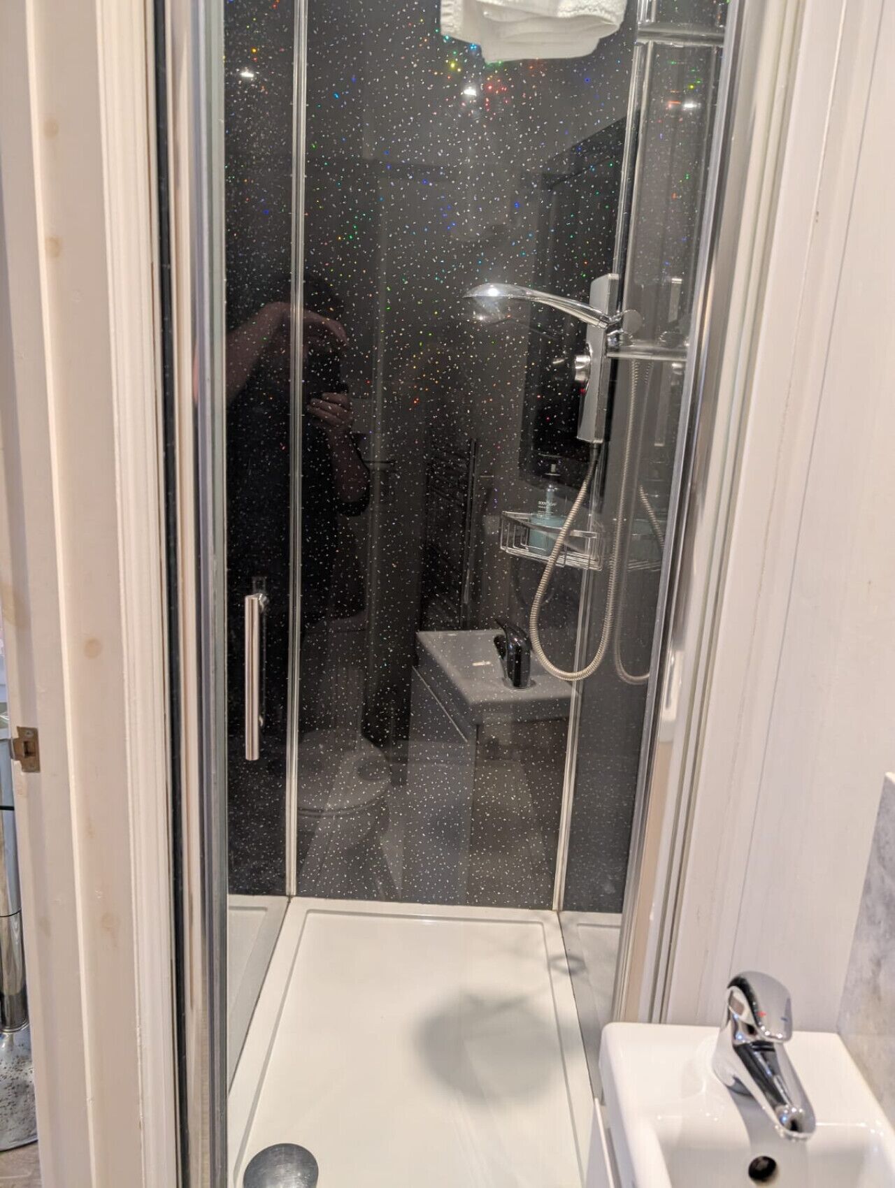 Hair dryer, towels