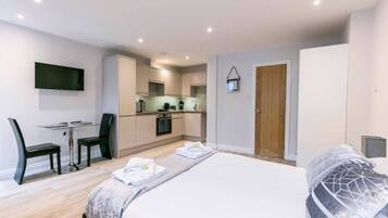 Desk, iron/ironing board, free WiFi, bed sheets