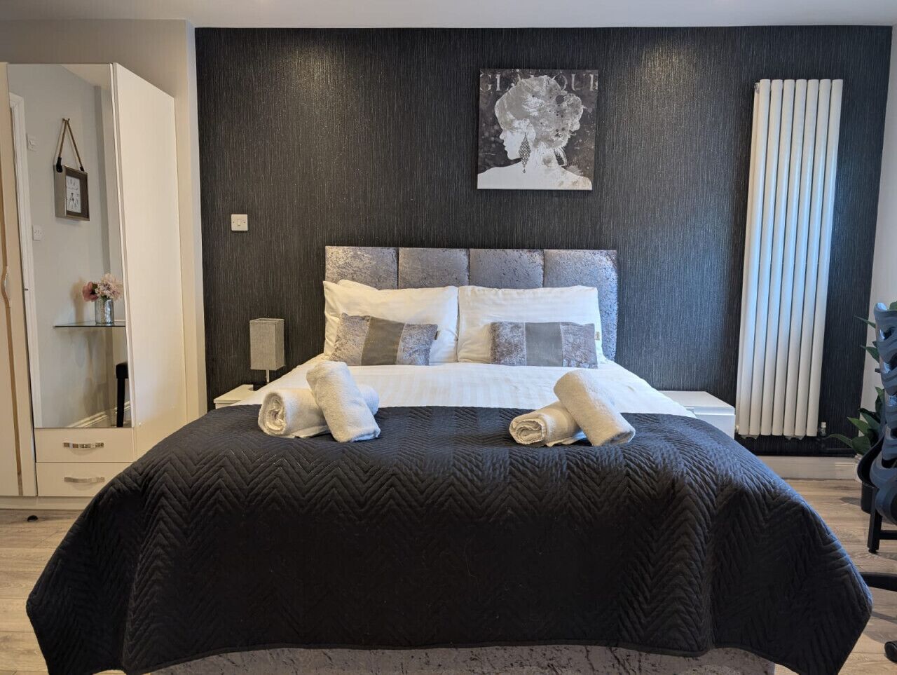 Desk, iron/ironing board, free WiFi, bed sheets