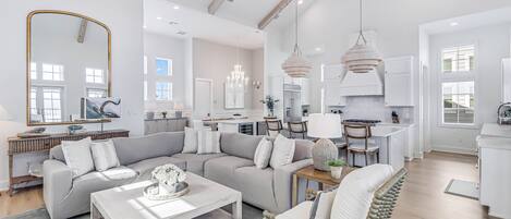 Smart TV, DVD player, books, video library