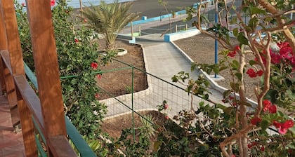 200 meters from the center and in front of Tarrafal beach (São Nicolau).