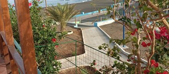 200 meters from the center and in front of Tarrafal beach (São Nicolau).