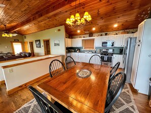 Dining - 4th of July Still Avail! 4BR/3BA w/Mtn Views, Hot Tub, Game Room, & WiFi (West Jeffereson)