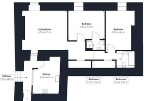 Floor plan - Host & Stay | Scotsgate House (Berwick-upon-Tweed)