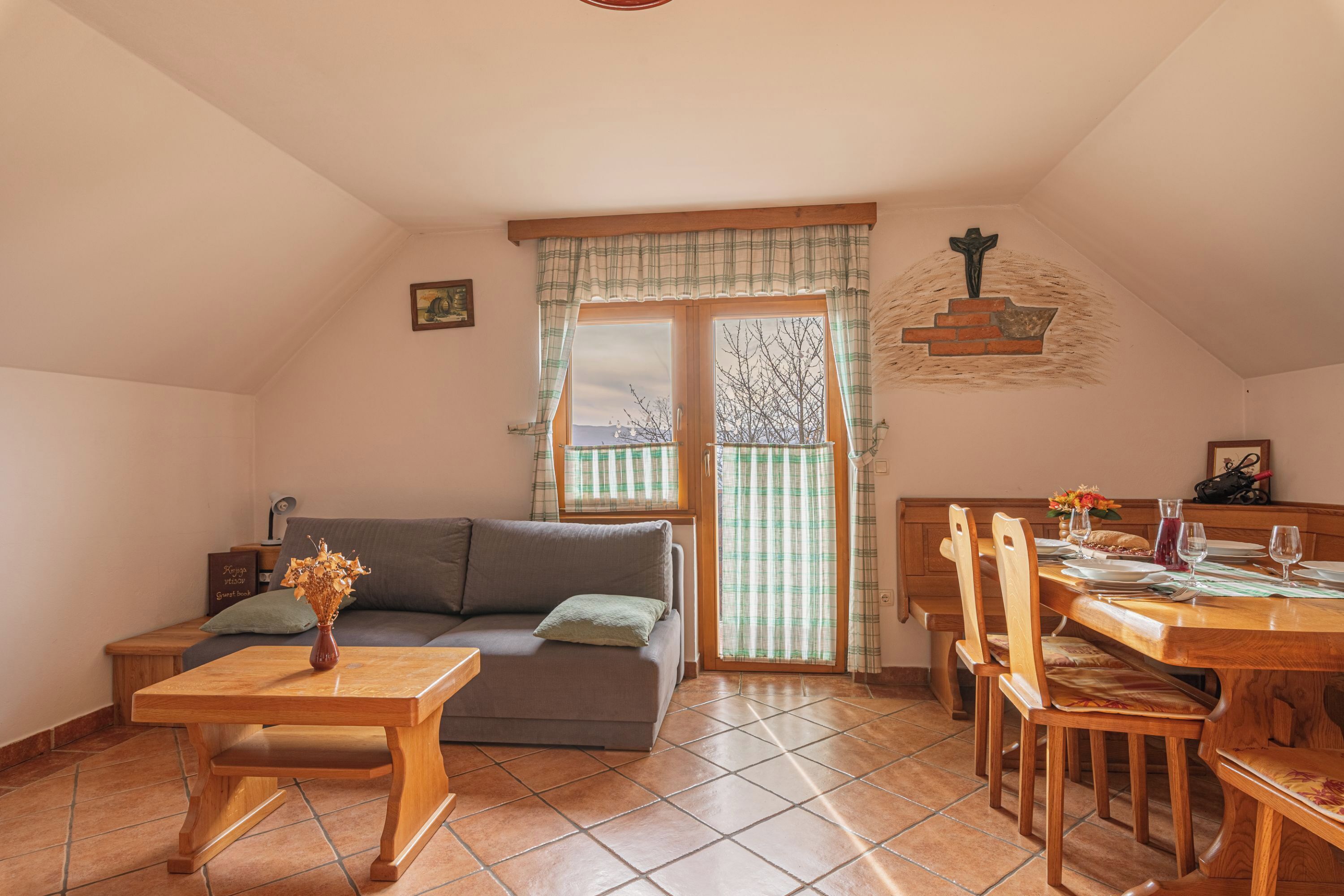 Family Chalet, Multiple Bedrooms, Mountainside (Vineyard Cottage Rataj 1 Hot Tub) | Free WiFi, bed sheets