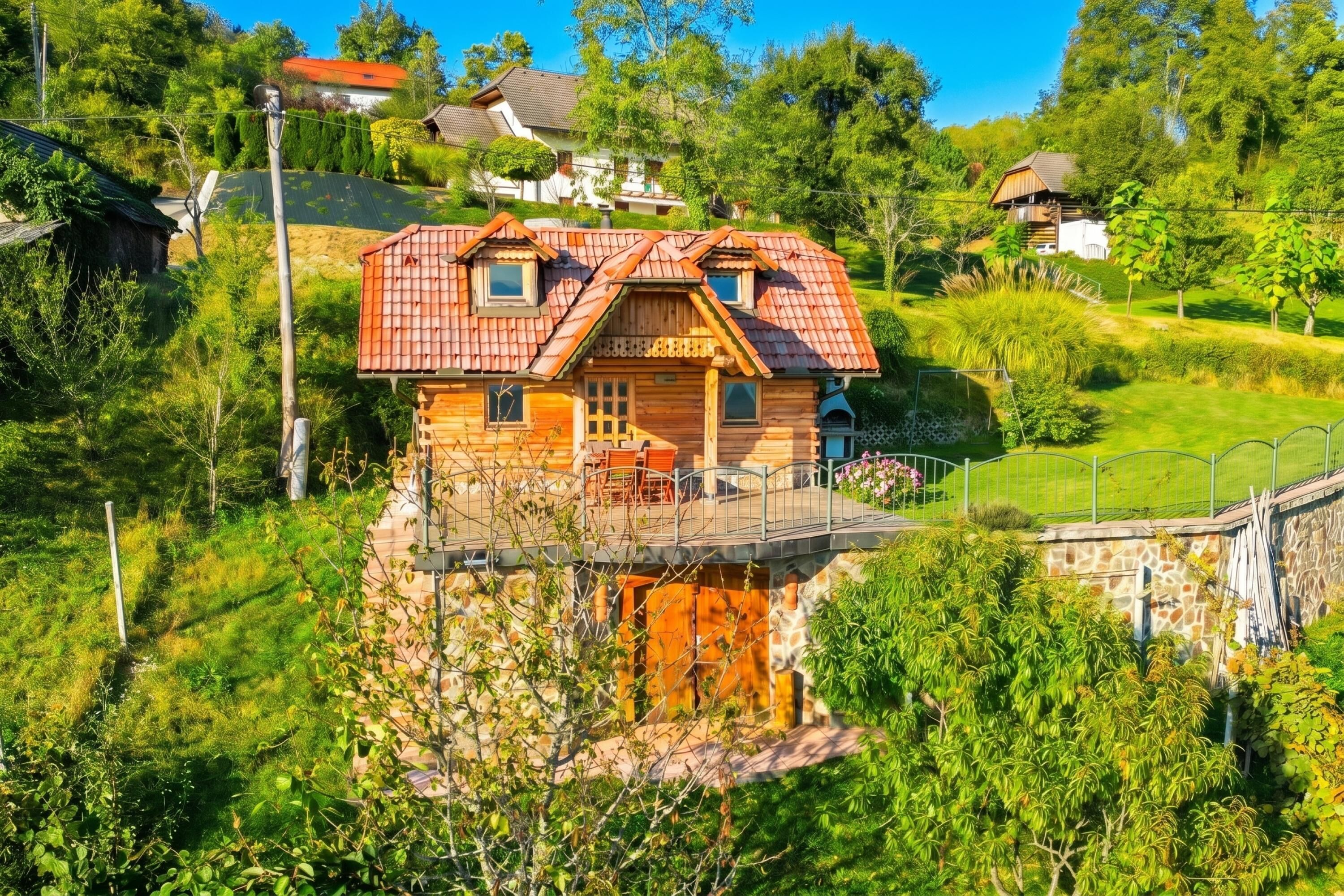 Family House, 2 Bedrooms, Balcony, Mountainside (Vineyard Chalet Hansel and Gretel) | Exterior