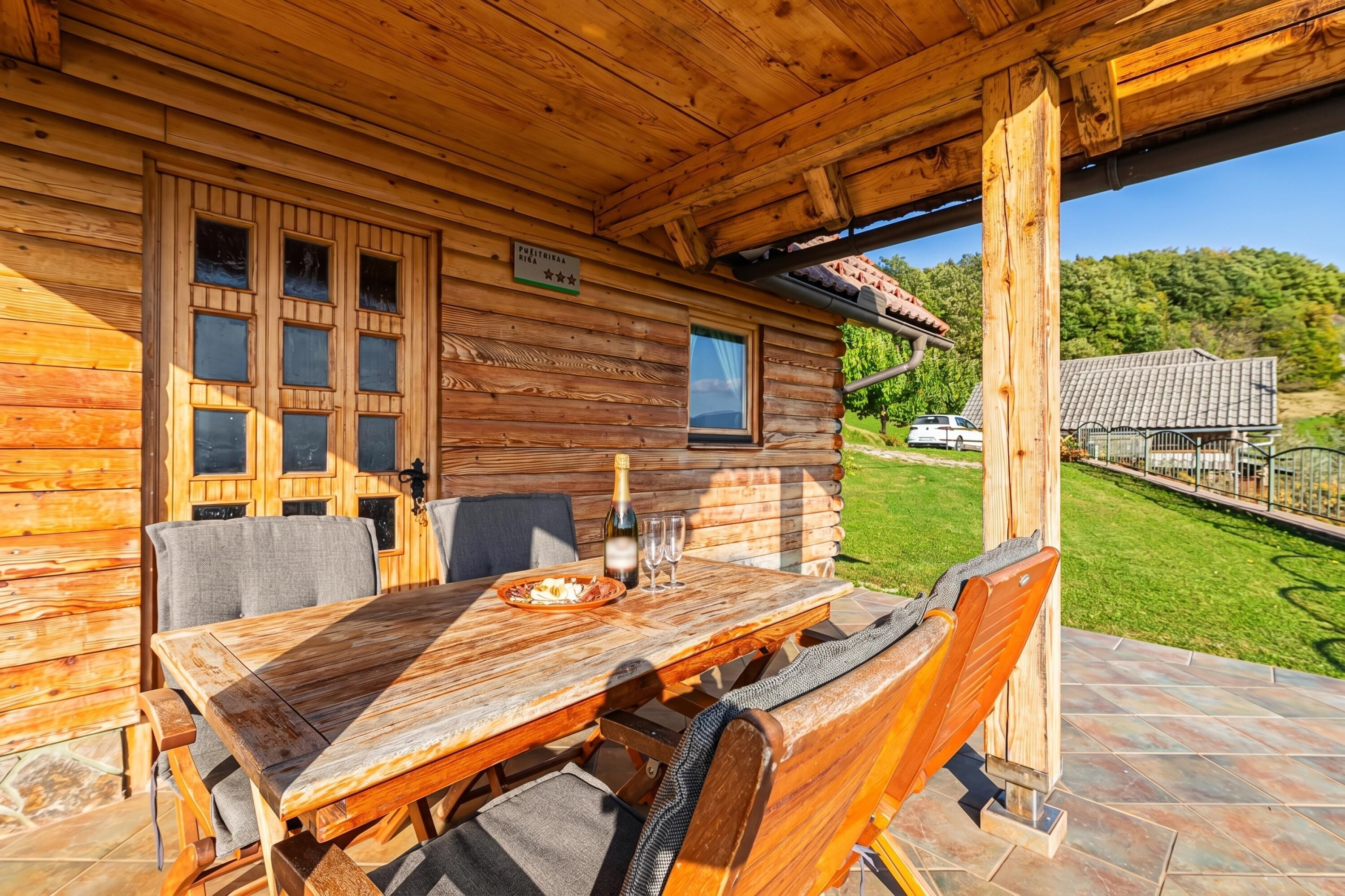 Family House, 2 Bedrooms, Balcony, Mountainside (Vineyard Chalet Hansel and Gretel) | Outdoor dining