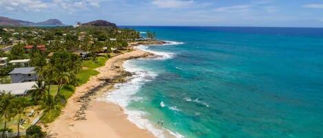 Beach nearby, beach towels