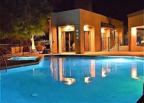 Una piscina riscaldata