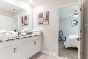 House, Multiple Bedrooms | Bathroom | Towels - 1233chd - The Retreat At Championsgate 9 Bedroom Home by RedAwning (Davenport)