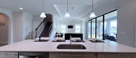 Casa, 4 quartos | Cozinha privada | Geladeira, fogão, cafeteira/chaleira, torradeira