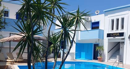 Omega Rooms Anaxos family run apartments with pool just 400m to the beach