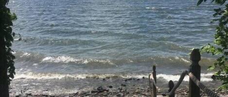 Chaises longues, serviettes de plage