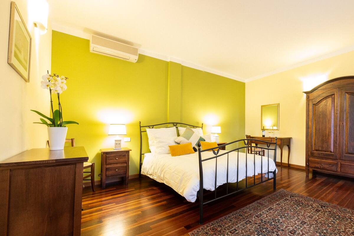 Double Room with Pool View | 1 bedroom, down comforters, in-room safe, individually decorated